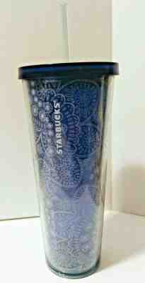 New Starbucks 2019 Summer Blue Paisley Tumbler 24oz . - Sold on eBay Dec, 5th 2019 for $18.99