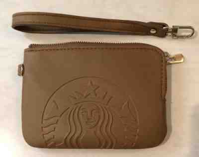 Starbucks THAILAND Leather Siren Logo Small Purse Wallet With Strap BROWN - Sold on eBay Dec, 5th 2019 for $17.99