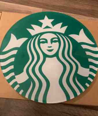 STARBUCKS Coffee Store Front 12" Plexi Siren Logo Sign Wall Party Decor - Sold on eBay Dec, 5th 2019 for $34.00