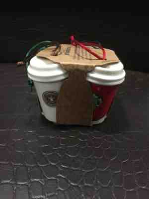 Starbucks Holiday Christmas Ornament 2011 Coffee Cups Mugs Pack Of 4 Home - Sold on eBay Dec, 5th 2019 for $24.95