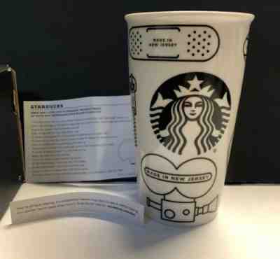 Starbucks NEW JERSEY Made In NJ Ceramic Travel Tumbler Mug 2016 Limited Edition - Sold on eBay Dec, 5th 2019 for $34.99