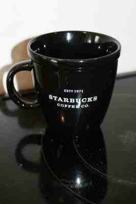 Starbucks Barista 2002 Logo EST. 1971 Black Coffee Mug 12 oz - Sold on eBay Dec, 5th 2019 for $22.50