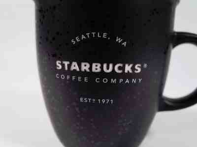 TWO Starbucks 2016 Matte Black Etched Abbey Estd 1971 Mugs 12 oz NEW w Tag - Sold on eBay Dec, 5th 2019 for $28.99