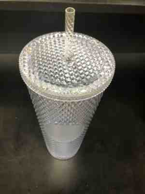New Winter Holiday Starbucks 2019 Venti Bling Platinum Studded Cold Cup Tumbler - Sold on eBay Dec, 5th 2019 for $19.20