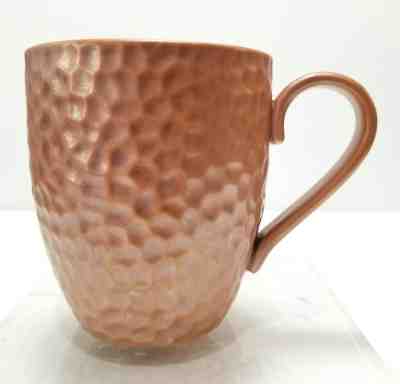 Starbucks 2007 Copper Bronze Hammered Golf Dimple Textured Coffee Mug Pebble - Sold on eBay Dec, 5th 2019 for $23.95