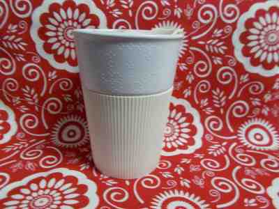 Starbucks Ceramic 8oz Travel Tumbler Rubber Grip Coffee Cup Mug White  2013 - Sold on eBay Dec, 5th 2019 for $19.95