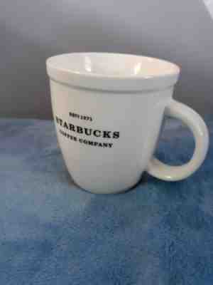 2006 Starbucks Est 1971 Barista Coffee Mug Cup Abbey White Black 18oz  - Sold on eBay Dec, 5th 2019 for $19.88