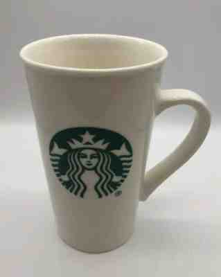 STARBUCKS 2015 Tall Coffee Cup Mug 16 oz Mermaid Logo Large Ceramic White - Sold on eBay Dec, 5th 2019 for $19.99