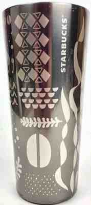 Starbucks 2017 16 Oz Silver Stainless Steel Tumbler Mermaid Serpent  - Sold on eBay Dec, 5th 2019 for $17.00