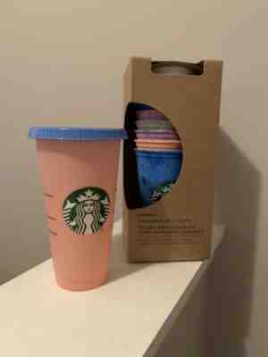 Starbucks Coffee Marble Reusable Hot Cups Pack - Bonus Color Changing Cold Cup! - Sold on eBay Dec, 5th 2019 for $29.99