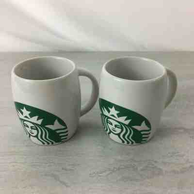Set of 2 Starbucks Classic Espresso Cup Mug Ornament Demitasse Mermaid 2010/2011 - Sold on eBay Dec, 4th 2019 for $19.95