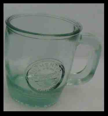 San Miguel Authentic Recycled Glass Handled Mug Starbucks SPAIN Very Rare MINT - Sold on eBay Dec, 4th 2019 for $18.50