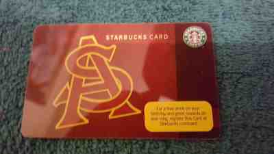 STARBUCKS 2010 Arizona State First-Ever Gift Card NEVER USED & SHINES Nicely - Sold on eBay Dec, 4th 2019 for $18.88