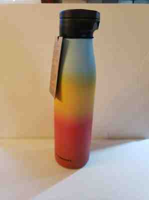 NEW Summer 2019 RAINBOW Starbucks Magnetic lid Stainless Steel Water Bottle 20oz - Sold on eBay Dec, 4th 2019 for $17.95