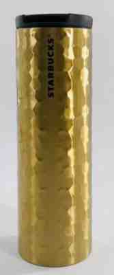 Starbucks 2012 Stainless Steel Limited Edition Gold Hammered Tumbler .Coffee - Sold on eBay Dec, 4th 2019 for $22.99