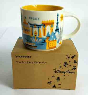 Starbucks You Are Here Collection Disney Epcot Ceramic Porcelain Mug in Box NEW - Sold on eBay Dec, 4th 2019 for $19.96