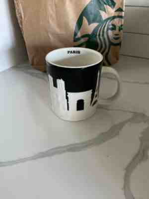 Starbucks City Mug, PARIS, Relief Collection, Black-White, New with SKU, 16 oz. - Sold on eBay Dec, 4th 2019 for $48.99
