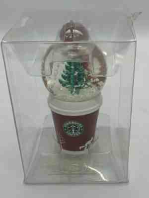 NIB Rare Starbucks 2006 Holiday Snow Globe Ornament Red To Go Cup Christmas Tree - Sold on eBay Dec, 4th 2019 for $20.80