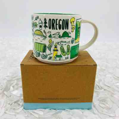 Starbucks Oregon Mug Been There Series Across The Globe Coffee Cup 14 fl oz Gift - Sold on eBay Dec, 4th 2019 for $24.99