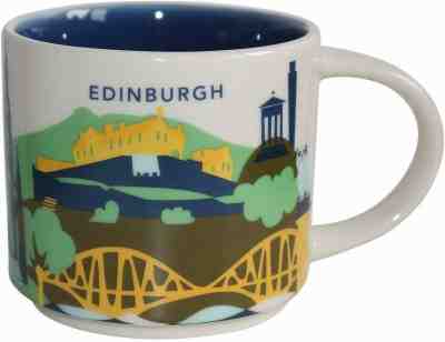 Starbucks YAH You Are Here Coffee Mug - Edinburgh Scotland rare cup 14 oz - Sold on eBay Dec, 4th 2019 for $43.19
