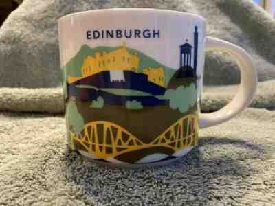 2017 Starbucks Edinburgh YAH Mug Scotland Castle Forth Bridge Dog You Are Here - Sold on eBay Dec, 4th 2019 for $33.00