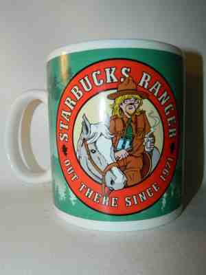 Starbucks Coffee Mug Ranger Out There Since 1971 Local Literacy Cup 14 Oz - Sold on eBay Dec, 4th 2019 for $19.95