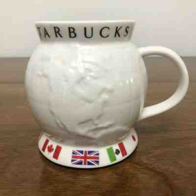 Starbucks Barista WORLD GLOBE Mug 24oz Cup Flags Map 2002 Wide Bottom No Spill - Sold on eBay Dec, 4th 2019 for $16.00
