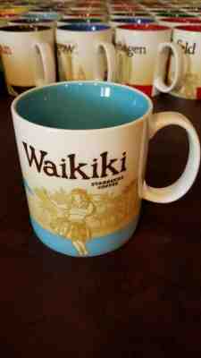 rare mugs Starbucks 2011 WAIKIKI Global City Icon Collector Series mug 16 oz SKU - Sold on eBay Dec, 4th 2019 for $67.00