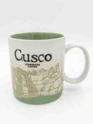Starbucks 2016 16 oz Cusco Peru Global Icon Collector Series Coffee Mug Green - Sold on eBay Dec, 4th 2019 for $35.99