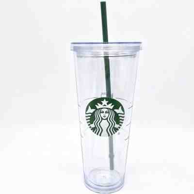 Starbucks Venti Clear Double Wall Acrylic Cold Cup Tumbler 24 oz - Sold on eBay Dec, 4th 2019 for $24.50