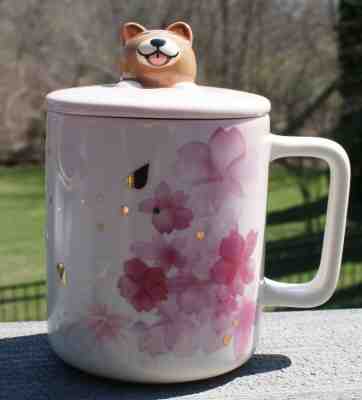 Rare New 2019 Starbucks Chinese Sakura Pink Covered Mug Dog  - Sold on eBay Dec, 4th 2019 for $37.50