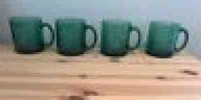 Lot Of 4 Starbucks Coffee Tea Mugs Clear Green Glass Etched Mermaid USA 12oz. - Sold on eBay Dec, 4th 2019 for $42.98