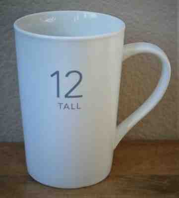 2011 Starbucks TALL 12 oz Ceramic Mug - Matte White/Black Logo/Glossy Interior - Sold on eBay Dec, 4th 2019 for $16.00
