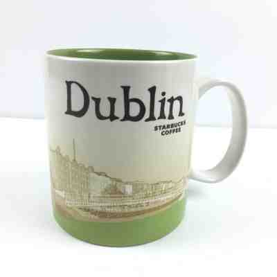 Starbucks Coffee Mug Cup Dublin City Collector Series 2015 Green Tan 16 fl oz - Sold on eBay Dec, 4th 2019 for $34.99