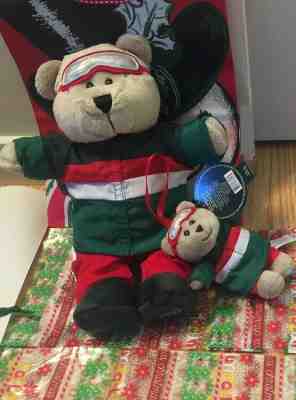 2 2019 Starbucks Bearista Bears Big & Small In Ski Outfits NWT Ww Ship - Sold on eBay Dec, 4th 2019 for $27.79