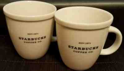 Lot of 2-2001 Starbucks Mugs Barista Coffee Cups Company  - Sold on eBay Dec, 4th 2019 for $16.20