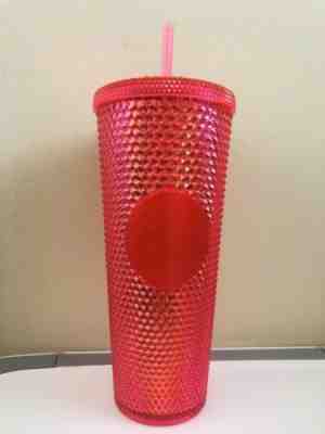 Starbucks Holiday 2019 Iridescent Studded Tumbler Neon Pink - Sold on eBay Dec, 4th 2019 for $16.50