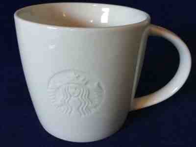White STARBUCKS 2010 "T" Siren Logo 3 1/2" Coffee Mug / Tea Cup - FREE SHIPPING! - Sold on eBay Dec, 4th 2019 for $19.99