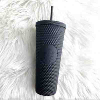 Starbucks Fall 2019 Matte Black Studded Plastic Tumbler Cold Cup Limited Edition - Sold on eBay Dec, 4th 2019 for $90.00
