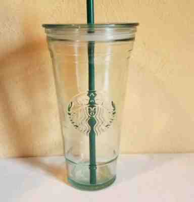 Starbucks Recycled Glass 20oz Venti Cold Cup Tumbler w/ Lid Iced Coffee Spain - Sold on eBay Dec, 4th 2019 for $59.00