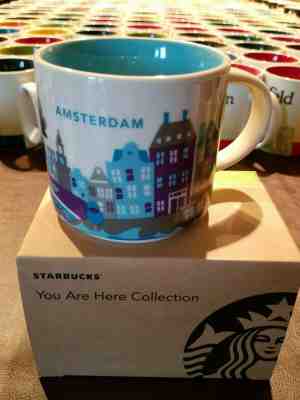 rare mugs Starbucks AMSTERDAM You Are Here (YAH) 14 oz mug with SKU tag - Sold on eBay Dec, 4th 2019 for $29.95