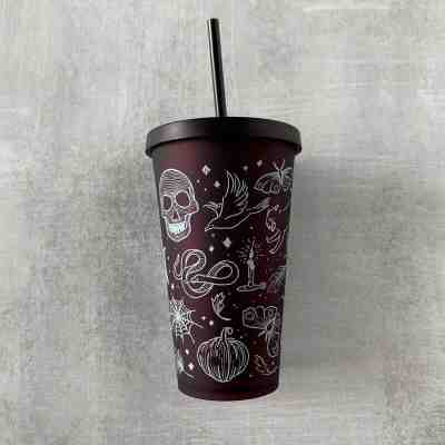 Starbucks Skull Tumbler Cup Halloween 2019 16oz Matte - Sold on eBay Dec, 4th 2019 for $60.00