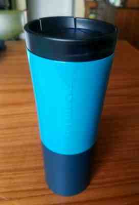 Starbucks 2016 Stainless Mug Teal Blue Two-Tone Insulated Double Wall 12 oz  - Sold on eBay Dec, 4th 2019 for $23.99