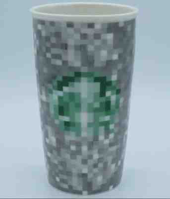 Starbucks 2012 Minecraft RODARTE Ceramic Travel Tumbler Mug  - Sold on eBay Dec, 4th 2019 for $15.40