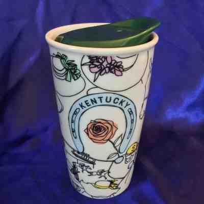 STARBUCKS KENTUCKY DERBY LIMITED EDITION CERAMIC TUMBLER RARE - Sold on eBay Dec, 4th 2019 for $24.99