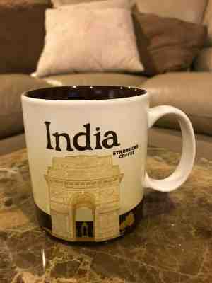 India Starbucks mug - with SKU -  Fast ship from NYC - Sold on eBay Dec, 3rd 2019 for $33.00