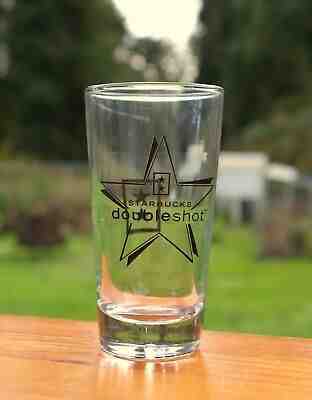 Starbucks Coffee Company Doubleshot 4 5/8 Tall Drinking Glass Stars Black Logo - Sold on eBay Dec, 3rd 2019 for $24.00