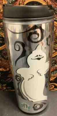 STARBUCKS COFFEE 2005 16oz Halloween Ghost Boo Travel Tumbler - Sold on eBay Dec, 6th 2019 for $16.95