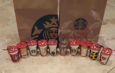 NWT New 2015 Starbucks Christmas Cup Ornaments Lot Set Of 10 Coffee Holiday - Sold on eBay Dec, 6th 2019 for $124.95