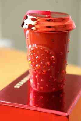 2015 NEW STARBUCKS RED SWAROVSKI ORNAMENT - Sold on eBay Dec, 6th 2019 for $30.00